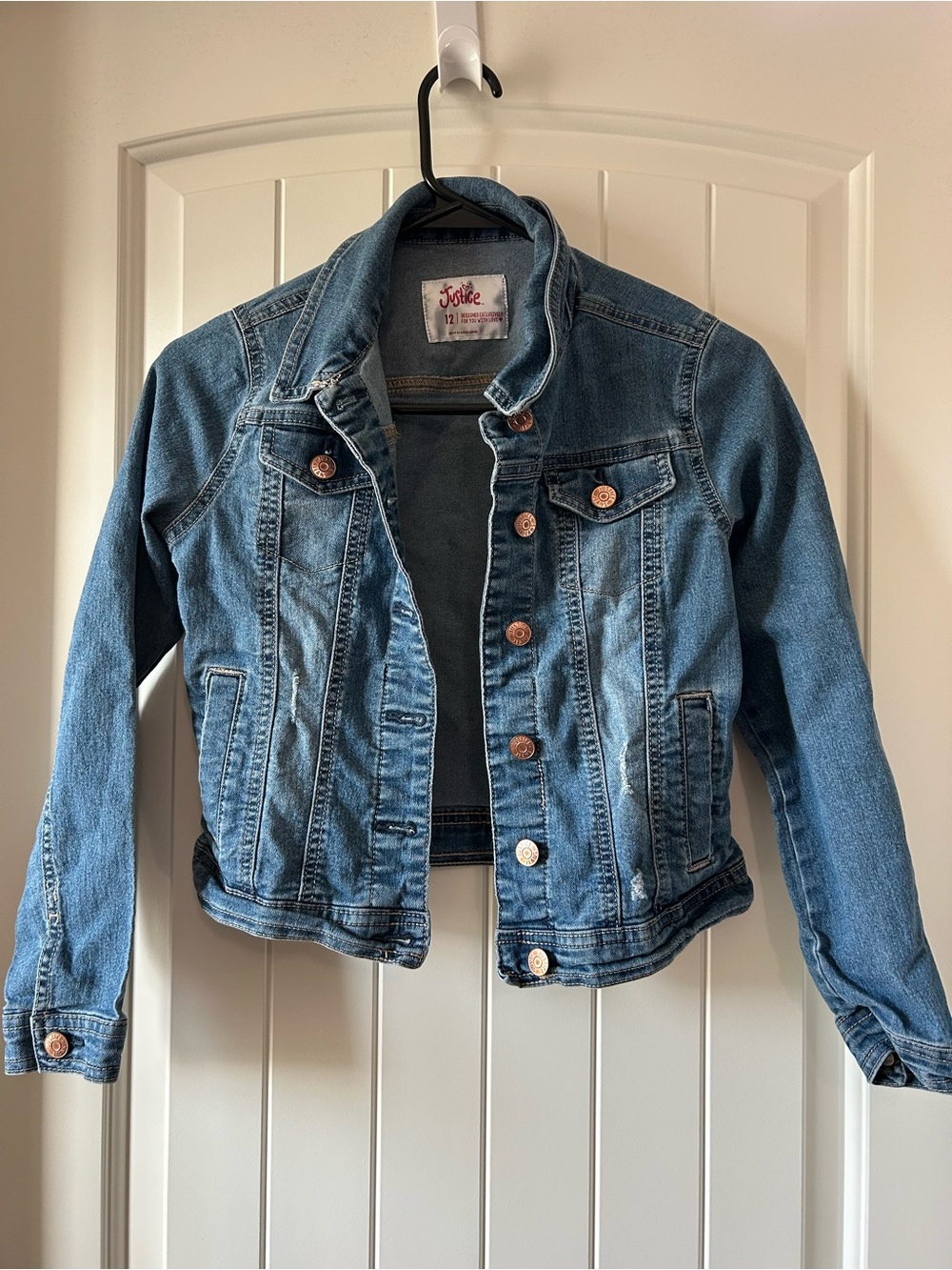 Justice Light Blue Girls' Denim Jacket